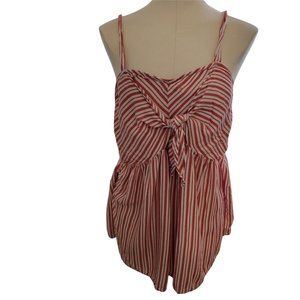 ISABEL MATERNITY by INGRID & ISABEL Striped Blouse Top Maternity XXL Women's Red